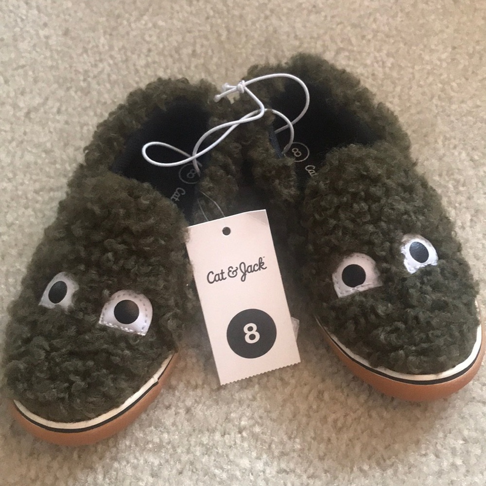 Cat and Jack boys monster slip ons
